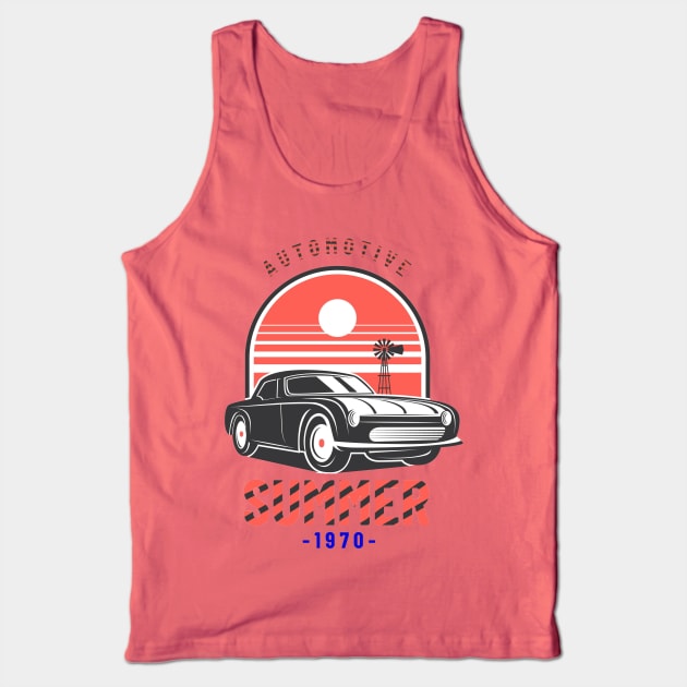 Automotive summer Tank Top by ZoboShop